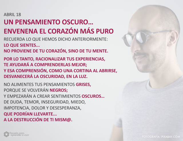 Un pensamiento oscuro... envenena el corazón más puro